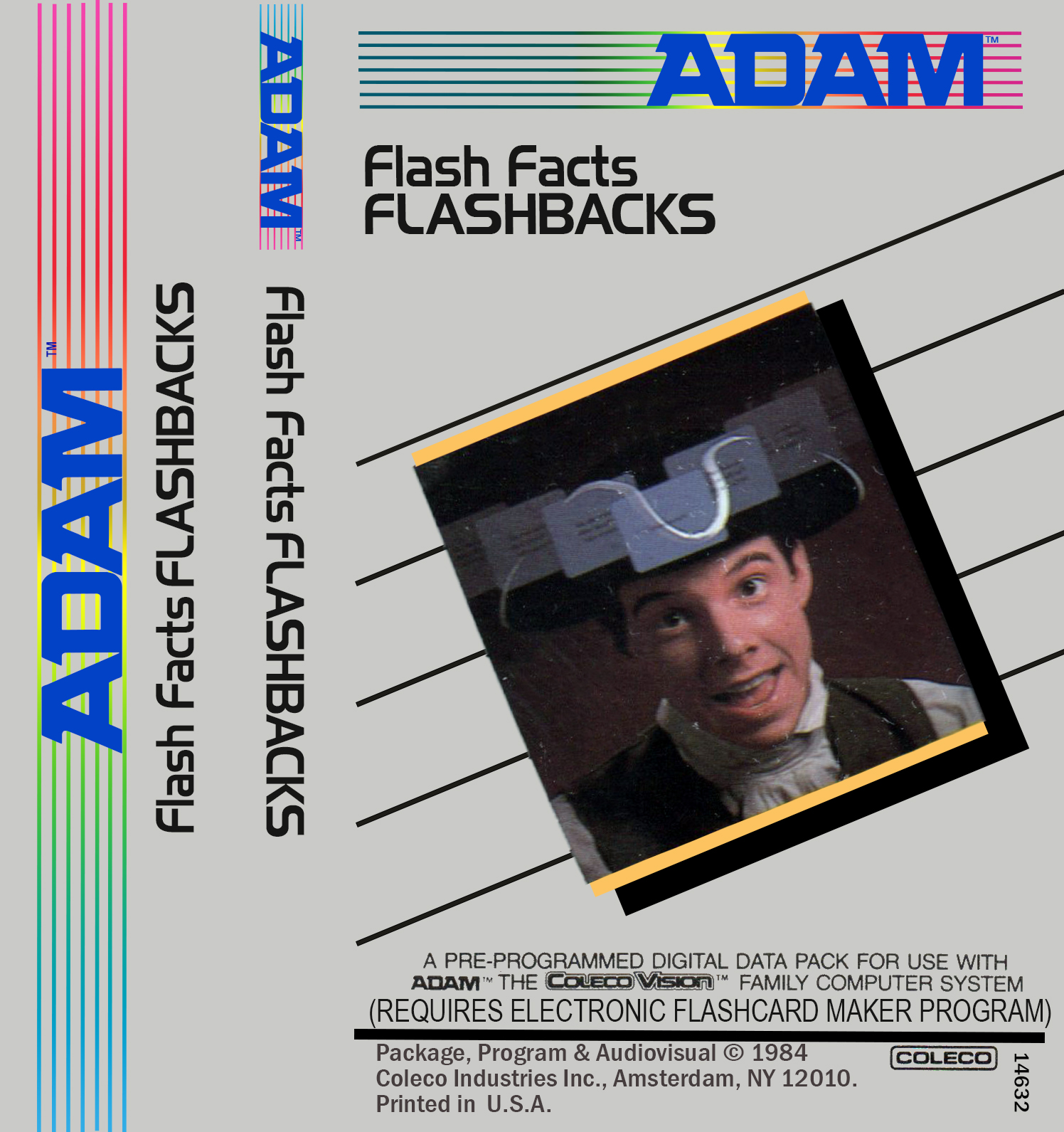 FlashFacts Flashbacks J-Card for ColecoVision ADAM